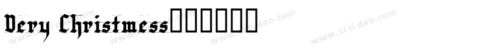 Very Christmess字体转换
